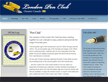 Tablet Screenshot of londonpenclub.com